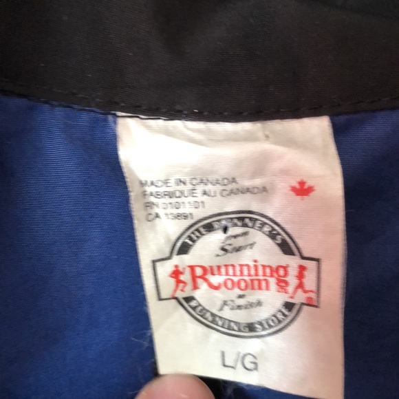 RUNNING ROOM Fit-Wear Unisex Reflective Navy Blue Running Jacket/Windbreaker EUC - Picture 4 of 7